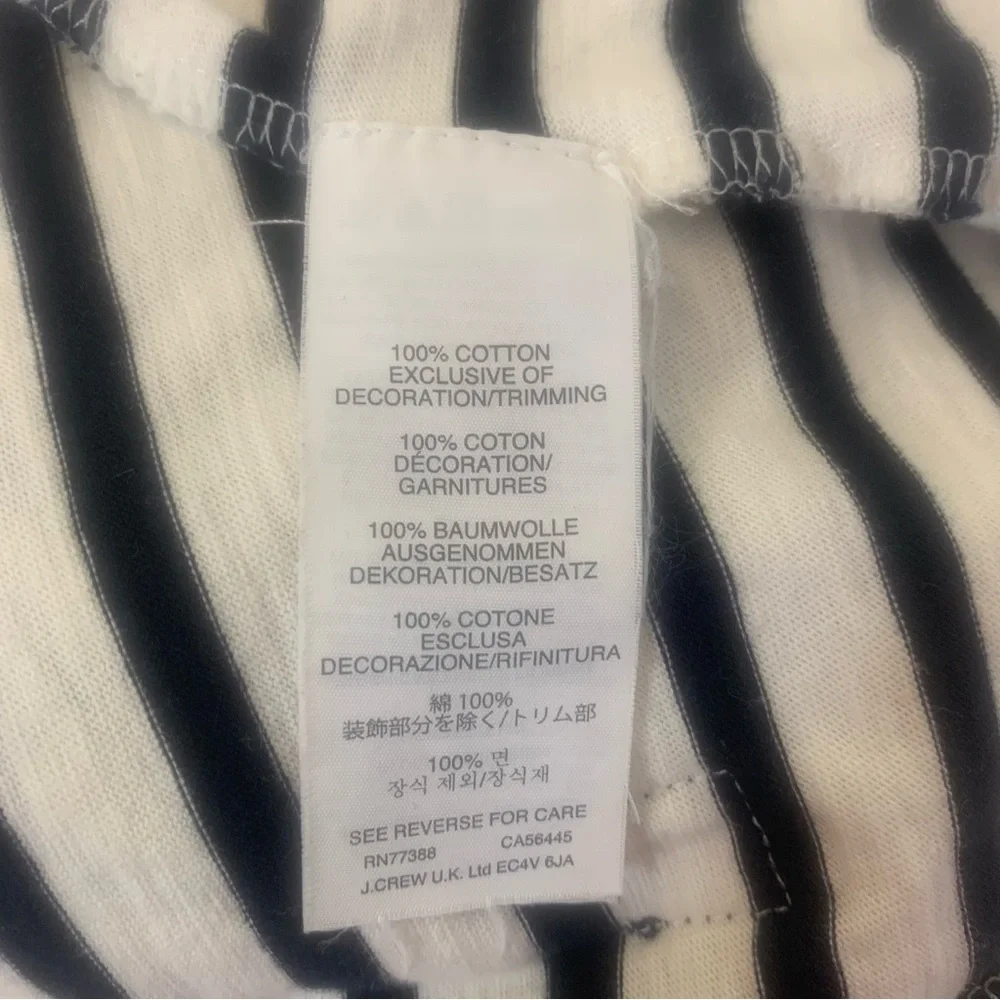 J Crew Woman S Nautical Classic Navy Stripes Preppy Old‎ Money 3/4 Sleeve Top
